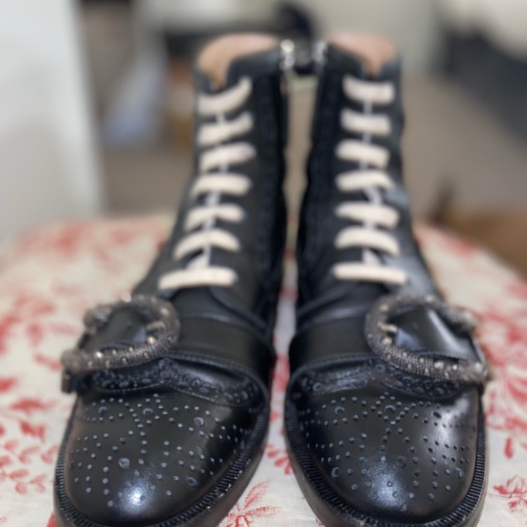 Gucci Black Queercore Boots Brogue Boots 38 1/2 - Picture 8 of 10